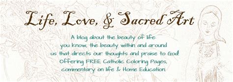 Life Love And Sacred Art Free Immaculate Heart Of Mary Coloring Page