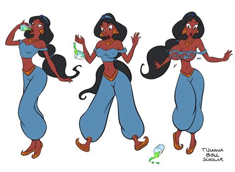 Rule 34 Aladdin Big Breasts Bimbofication Breast Expansion Brown Skin Clothed Dark Skinned