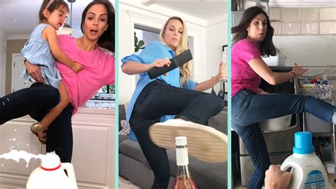 Hilarious Mom Version Of Bottle Cap Challenge Whats Up Moms