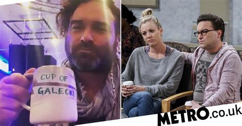 Johnny Galecki Jokes With Kaley Cuoco Hes Launching ‘cup Of Galecki