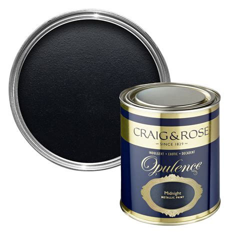 Craig And Rose Opulence Midnight Semi Gloss Special Effect Paint 750 Ml