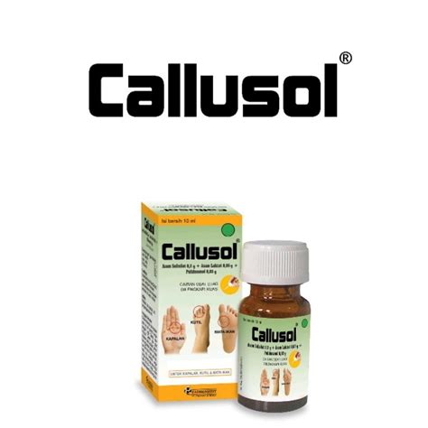 Jual Callusol 10 Ml Cairan Untuk Kutil Mata Ikan Dll Shopee