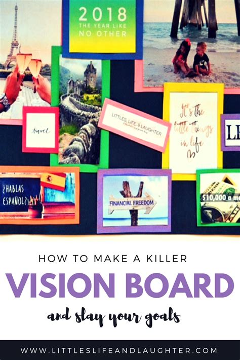 How To Make A Killer Diy Vision Board Littles Life And Laughter
