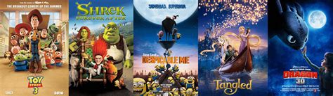 2010 Was The Year Where The Most Animated Movies Made It To The Top 10