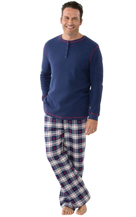 Snowfall Plaid Mens Pajamas In Mens Flannel Pajamas Pajamas For Men