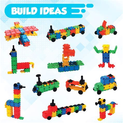 Snapz Building Bricks 500 Pcs Connecting Toy Strong Durable Colorful