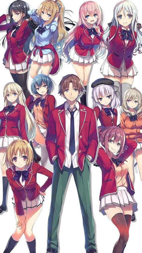 Classroom Of The Elite Anime Character With Unique Outfits