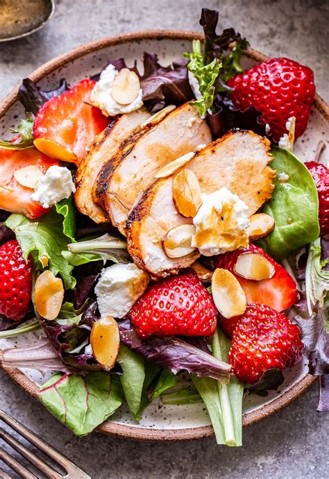 Grilled Chicken Salad With Strawberries And Goat Cheese Recipe Runner