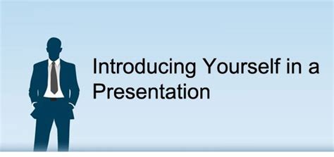 Introducing Yourself In A Powerpoint Presentation
