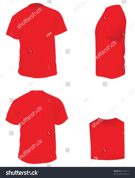 Red Blank T Shirt Stock Vector Royalty Free 53110111 Shutterstock