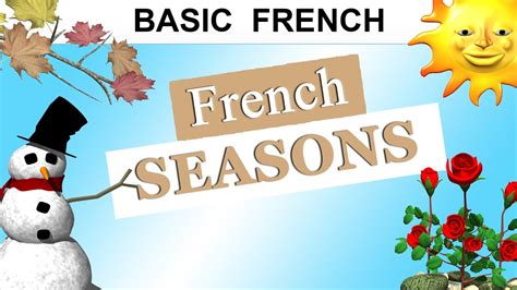 Seasons In French