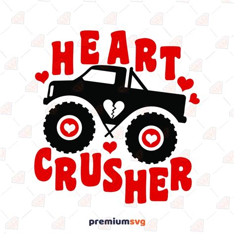 Heart Crusher Svg Cut File Valentine Svg Design Premiumsvg