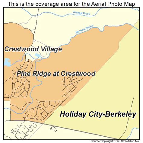 Aerial Photography Map Of Pine Ridge At Crestwood Nj New Jersey