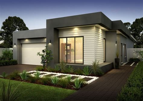Simple One Story House Exterior Design