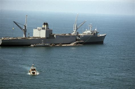 A Starboard Quarter View Of The Vehicle Cargo Ship Usns Altair T Akr