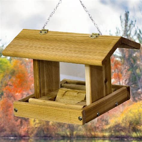 Select Cedar Small Hanging Hopper Feeder