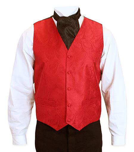 Montgomery Vest And Tie Set Red