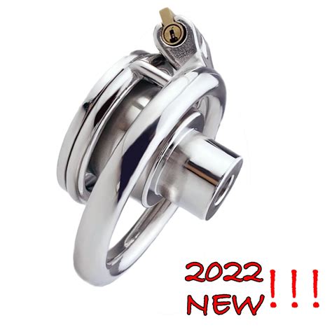 2022 New Sissy Small Male Chastity Cage Stainless Steel Negative Cock