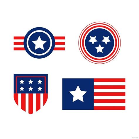 Usa Flag Templates Design Free Download