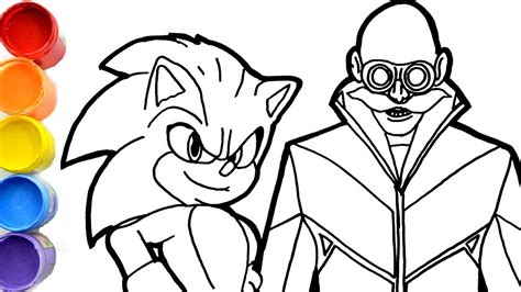How To Draw Sonic The Hedgehog With Dr Robotnik Step By Step Tutorial