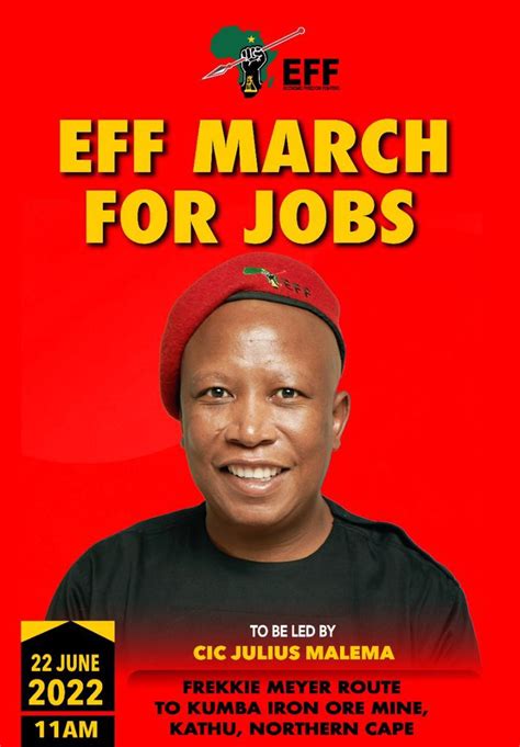 Economic Freedom Fighters On Twitter Cic Juliussmalema Will Lead