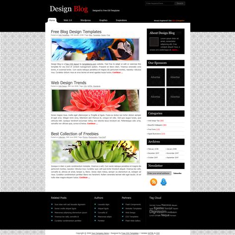 Free Template 242 Design Blog