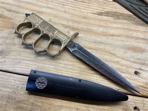 Riccardo Hand Engraved Trench Knife George Knives