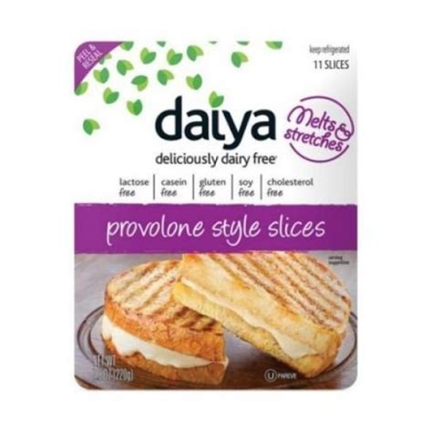 Daiya Provolone Style Cheese Slices 7 8 Ounce 8 Per
