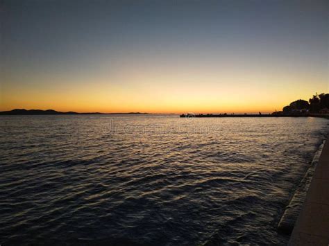 A Beautiful Sunset In Zadar Croatia Stock Photo Image Of European