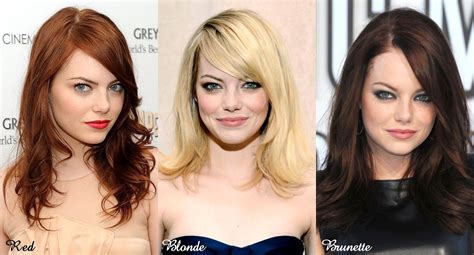 Red Blonde Brunette With Images Brunette To Blonde Red To Blonde Blonde Vs Brunette