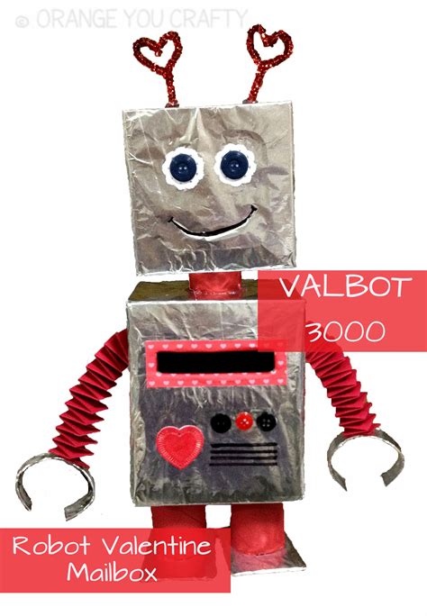I Am A Robot Of Love In 2020 Kids Valentine Boxes Valentine Mailbox