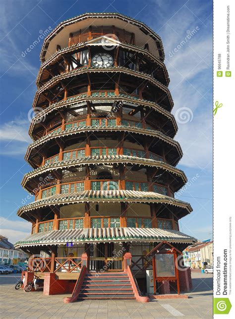 The brick and timber tower was built in 1885 by leong choon chong, a chinese contractor and was originally used as a water tank to store potable water during the dry season. Leaning Clock Tower Of Teluk Intan Editorial Stock Photo ...