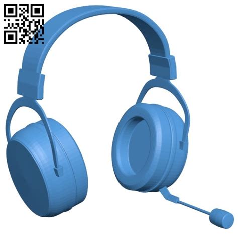 Headphones With Microphone B006113 Download Free Stl Files 3d Model For