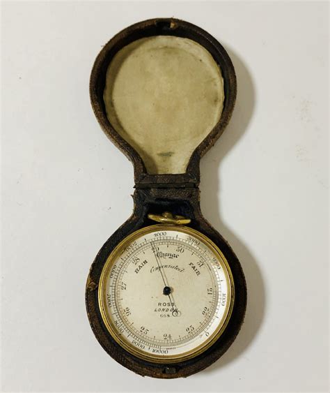 Antique Pocket Barometer By Ross London 730422 Uk