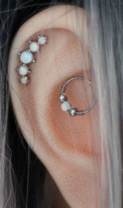 Tiva Opal Helix Cartilage Earring Stud Earings Piercings Cartilage Earrings Stud Helix