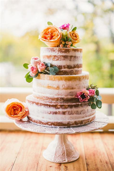Incredible Naked Wedding Cakes Weddingsonline