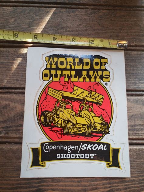 Choose 2 Copenhagen Skoal World Of Outlaws Shootout Decal Ebay