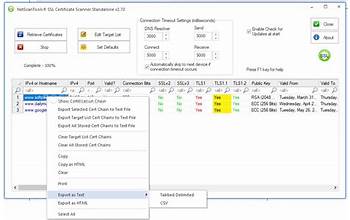 NetScanTools SSL Certificate Scanner screenshot #0