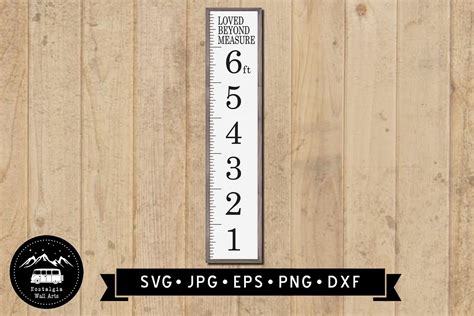 Growth Chart SVG Growth Ruler Svg Wall Ruler SVG Loved Beyond