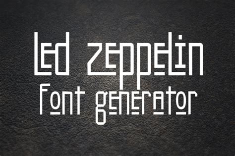 Led zeppelin's iconic debut album from 1969 features a nice bold font for the logo that appears in the top left corner of the album sleeve, which also portrays the tragic ending of the hindenburg airship. Terraria Font Generator - Fonts Pool