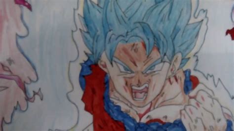 Drawing Goku Ssj Blue Kaioken Yair Sasson Art Youtube