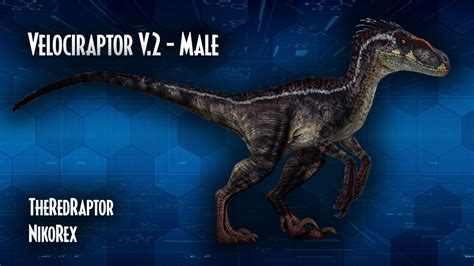 Velociraptor V2 Male Jurassic Park 3 By Theredraptor65 On Deviantart