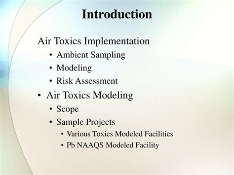Ppt Air Toxics And Modeling Powerpoint Presentation Free Download Id