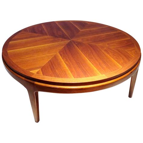 Mid century glass and chrome round coffee tabletable measures: 1950s American Modern Mid-Century Walnut Round Coffee ...