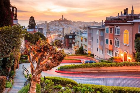 Visit Lombard Street Driving Down The Crooked Street Of San Francisco
