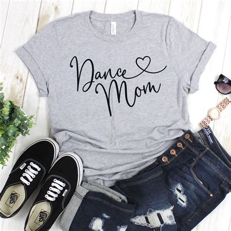 Dance Mom T Shirt Graphic Tees For Women Mom Shirt T Etsy