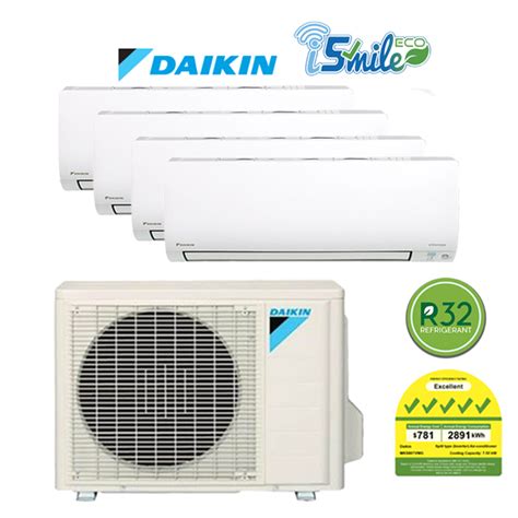 DAIKIN SYSTEM 4 ISMILE ECO SERIES R32 INSTALLATION INCLUDED FREE