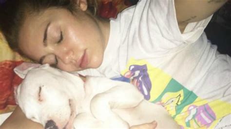 Miley Cyrus Adopts A New Puppy And Its Absolutely Adorable