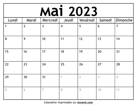 Calendrier Mai 2022 à Imprimer Time Management Tools By Axnent