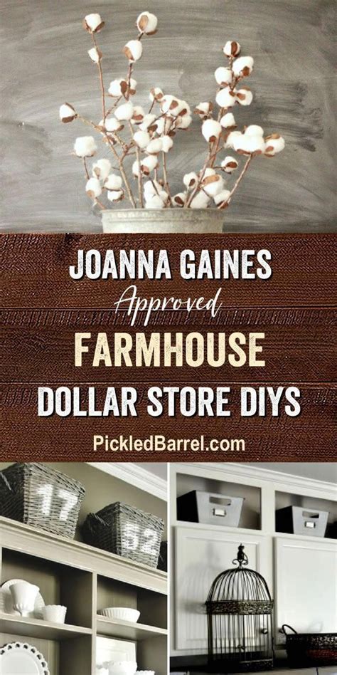Joanna Gaines Approved Farmhouse Dollar Store Diys Fixer Upper